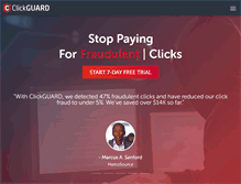 Tablet Screenshot of clickguard.com